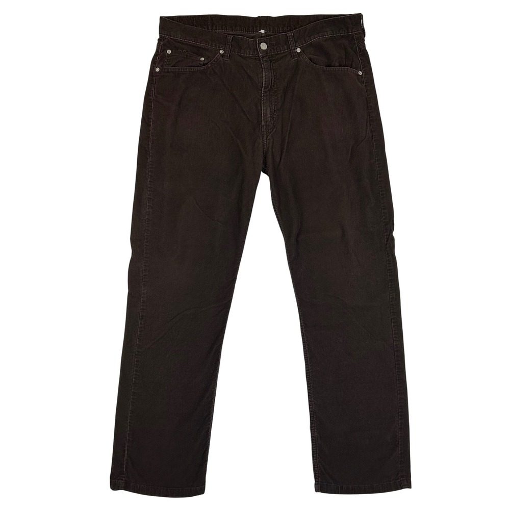 Levis 752 Mens Brown Corduroy Straight Leg Pants W39 L31 00752-0092 VTG 90s